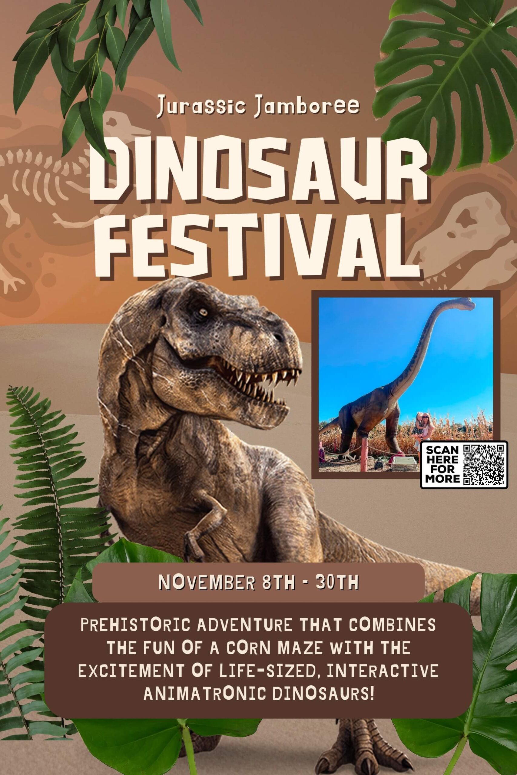 life-size-dinosaurs-in-a-giant-corn-maze-austin-texas